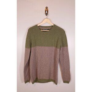 Woolovers‎ Colorblock Wool Long Sleeve Crewneck Men's Sweater Size M